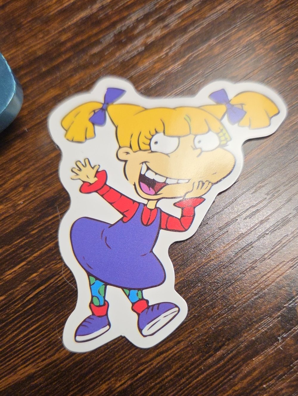 Purple Pigtail Character Sticker for Kids Toys